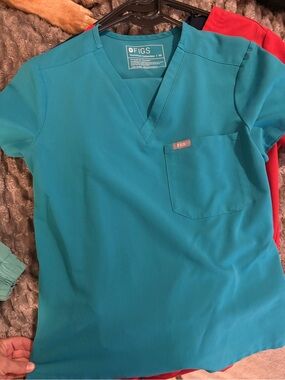 Figs aqua Scrub set Xs petite